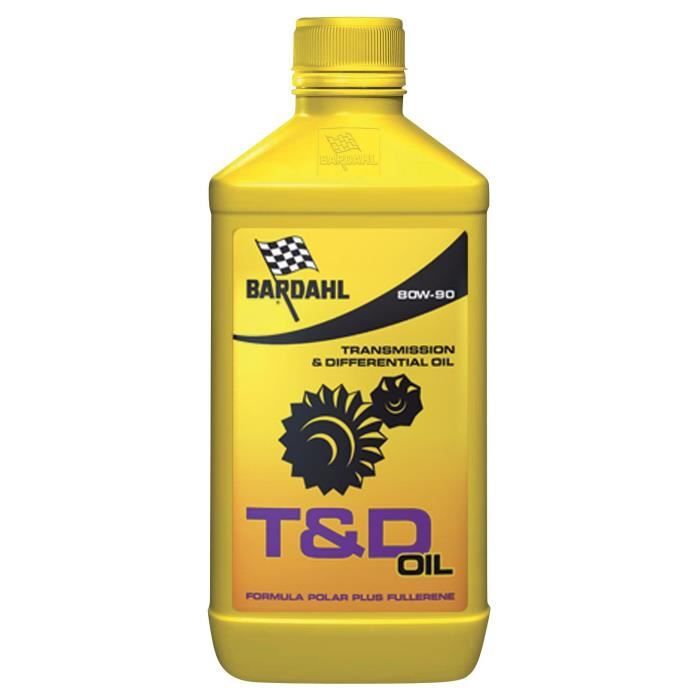 BARDAHL Huile de pont/boîte moto T&D Oil LS 80W90 - 1 L