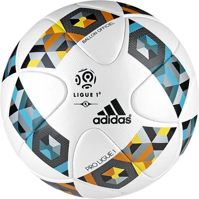 Ballon de match officiel adidas Pro Ligue 1 - blanc/bleu électrique/orange intense/noir - Taille 5