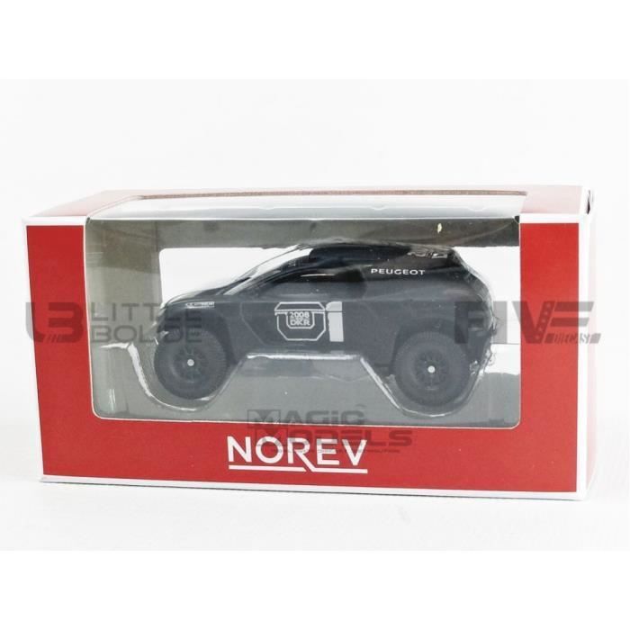 Voiture Miniature de Collection - NOREV 1/64 - PEUGEOT 2008 DKR - Black / White - 319111_2008DKR