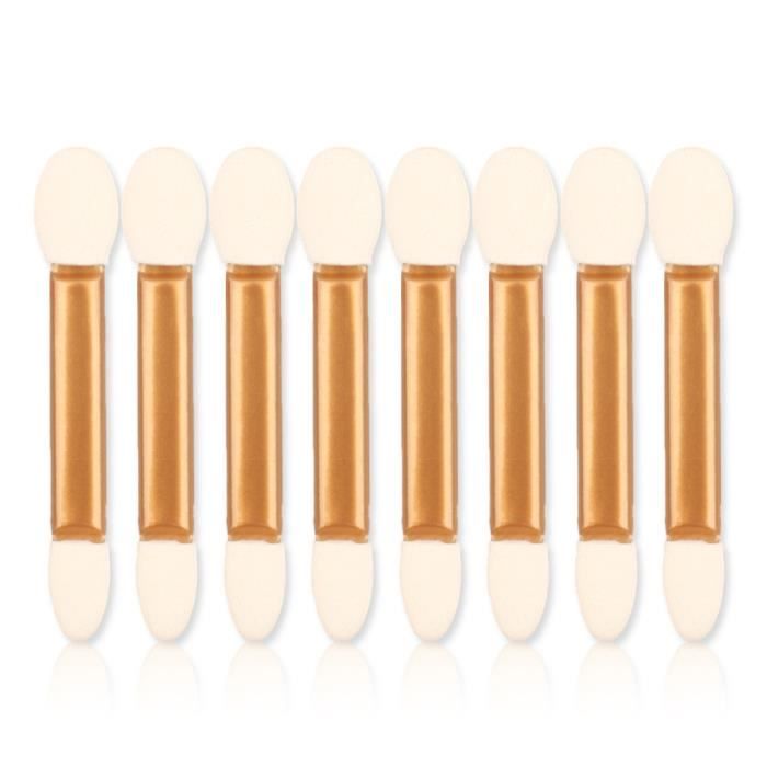 Applicateur de bâton d'eyeliner de pinceau d'éponge d'ombre à paupières de maquillage à double extrémité 50pcs WSB80329635_7278