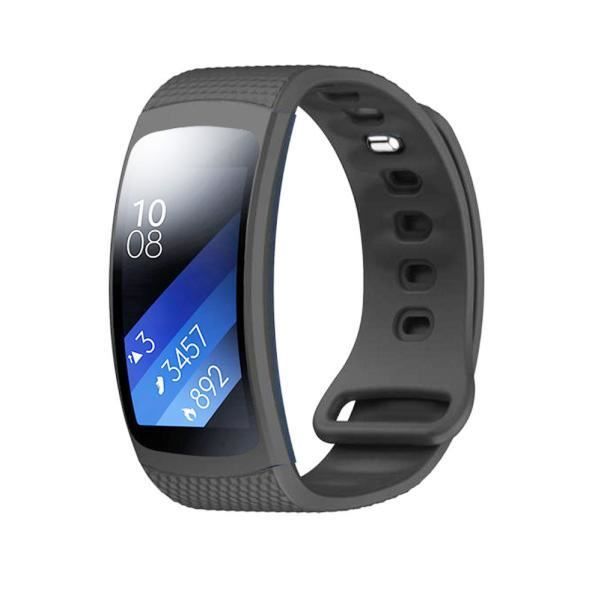 Bracelet de remplacement de montre en silicone de luxe pour Samsung Gear Fit 2 SM-R360_gt4376