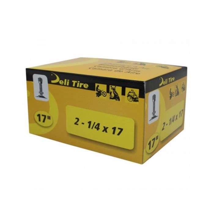 Chambre à air Deli Tire moto 2.00-17 2-17 2.25-17 2 1/4-17 grosse valve TR4