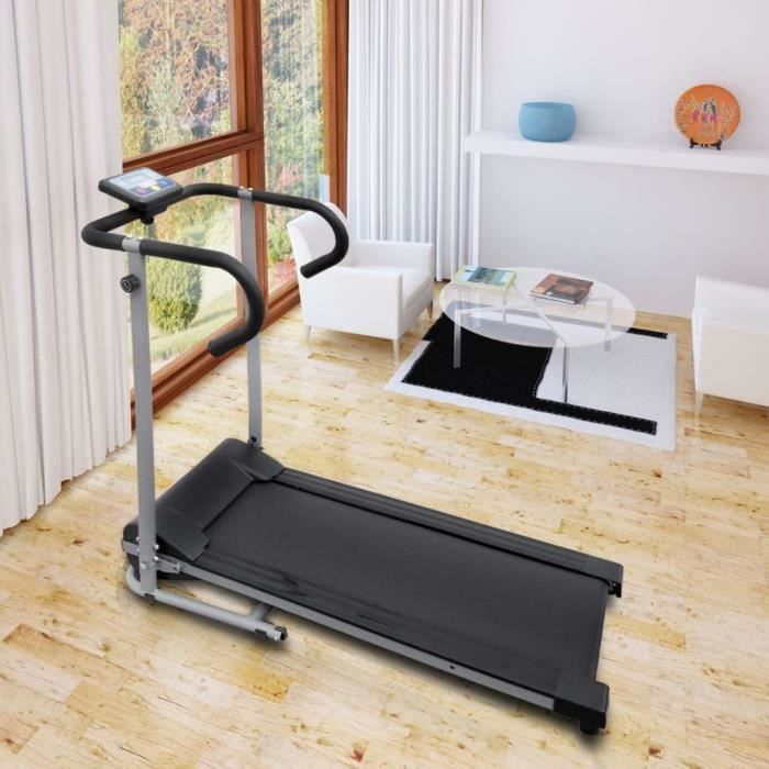France Stock® Tapis roulant électrique 100 x 34 cm avec écran LCD de 3\