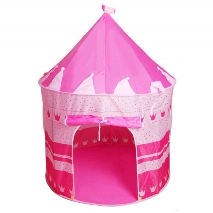 pour Enfants Princesse Tente Maison De Jeux pour Enfants Intérieur Yourte Château Enfants Ramper Maison Jouet Salle,Pink