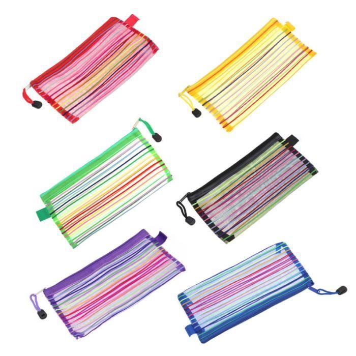 6PCS étui à crayons multi-usages pochette organisateur sac à glissière pour voyage BALLON SUISSE - GYM BALL - SWISS BALL