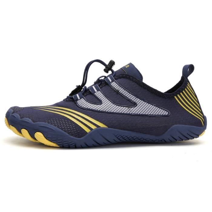 A088 blue 46 -Vanmie – chaussures de Sport aquatique pour hommes et femmes, baskets de plage, nu pieds pour la natation, taille 38 à