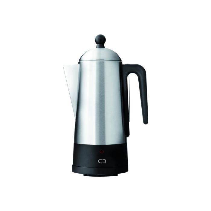 C3 Design Eco Cafetière électrique 10 tasses inox