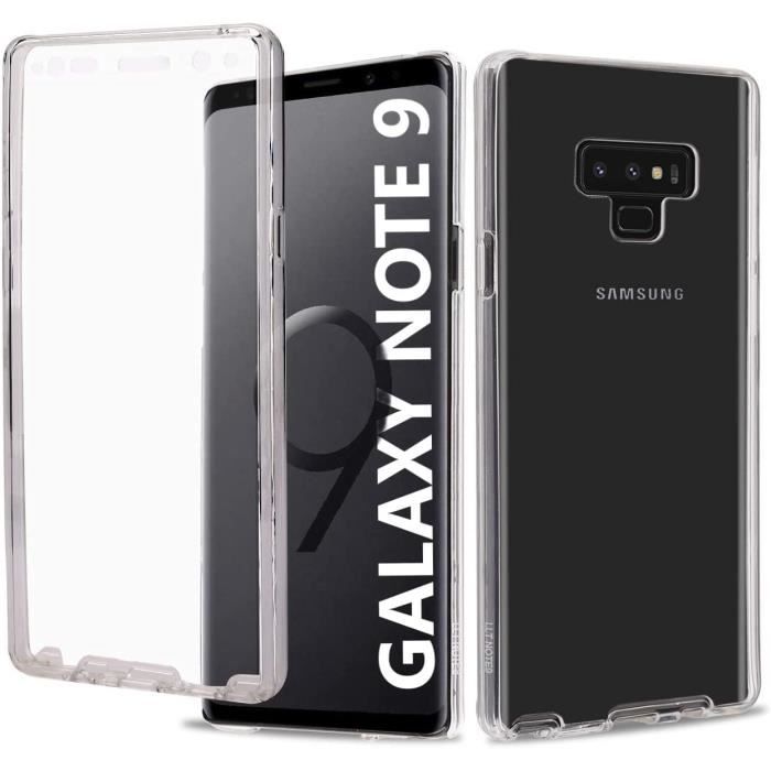 Coque Samsung Note 9 avec protège écran Transparent Silicone 360 Note9 Intégral arrière Galaxy Note 9