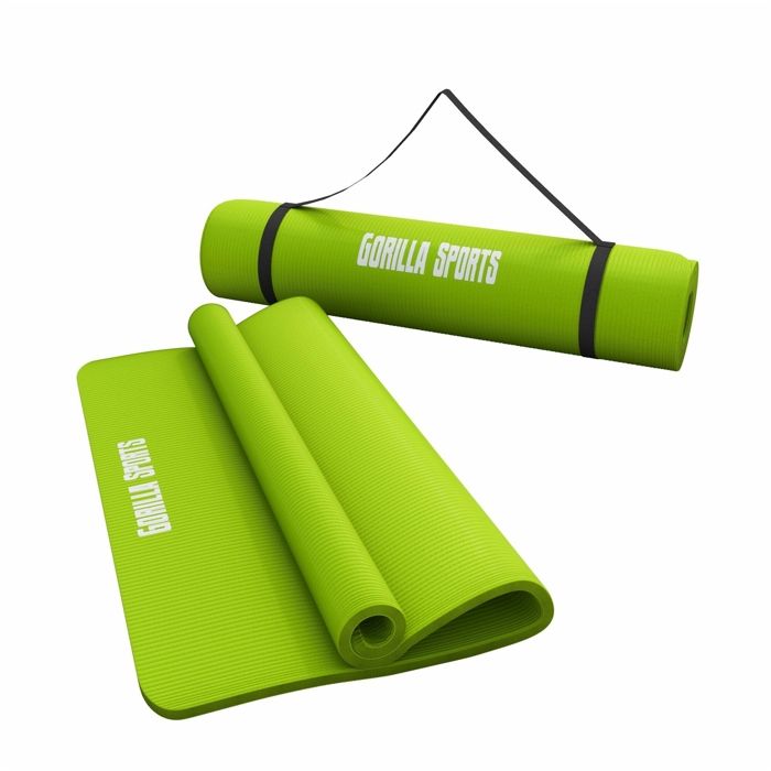 Tapis en mousse grand -190x100x1,5cm (Yoga - Pilates - sport à domicile) VERT CITRON