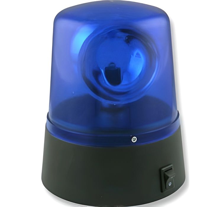 Mini Gyrophare de couleur bleu a pile