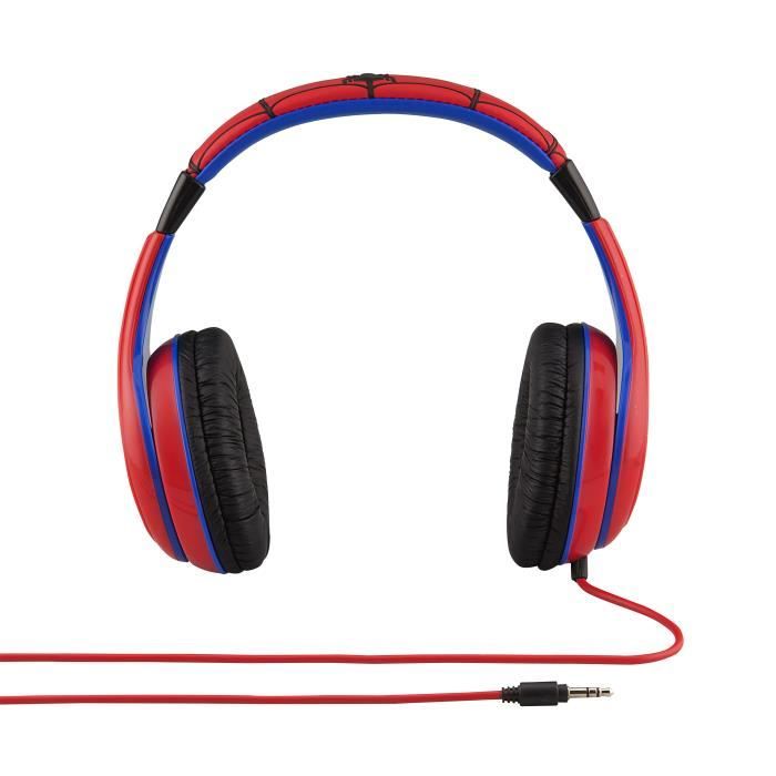 SPIDERMAN casque audio enfant Kidsafe Premium - Arceau réglable pour enfant