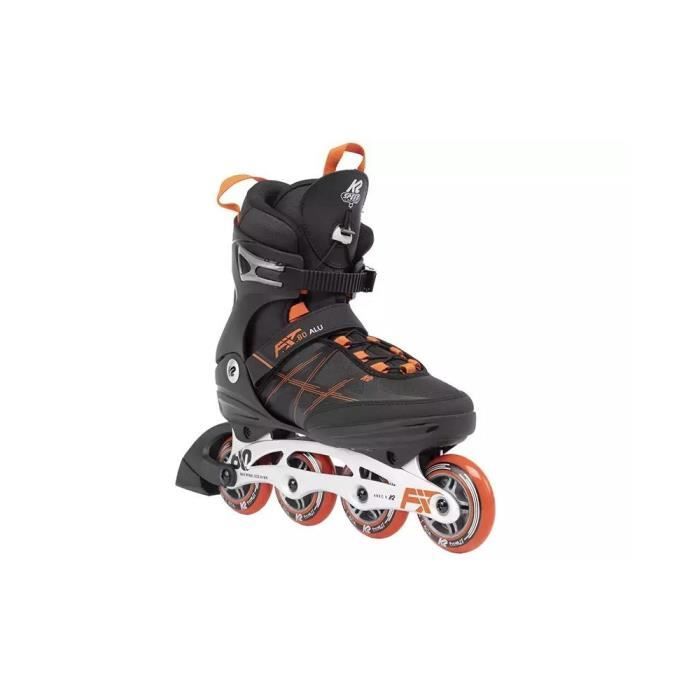 Rollers K2 Fit 80 Alu 2022 Noir,Orange - Homme/Adulte