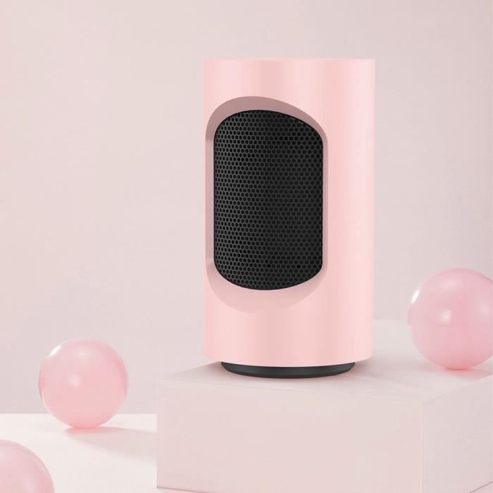 180 degrés Mini chauffage de bureau domestique,rose