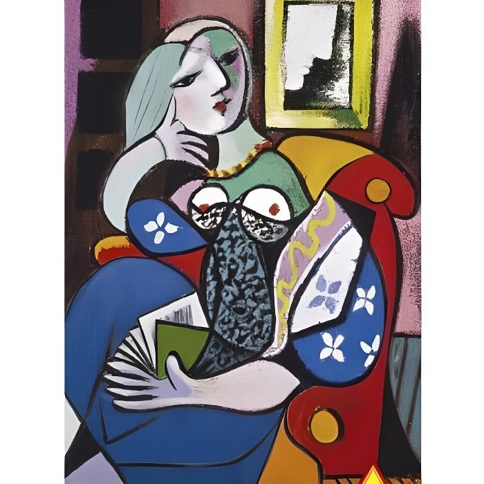 Puzzle 1000 pcs - Picasso : Femme au livre