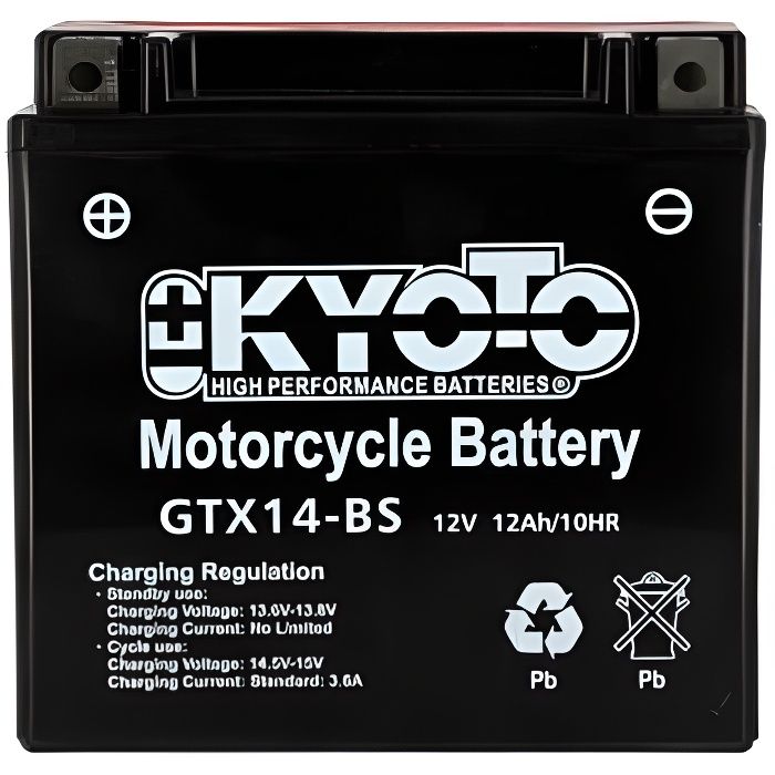 KYOTO - Batterie moto - Ytx14-bs - L150mm W87mm H 147mm