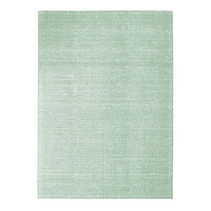 NUDE - Tapis en laine et coton vert clair 120x170