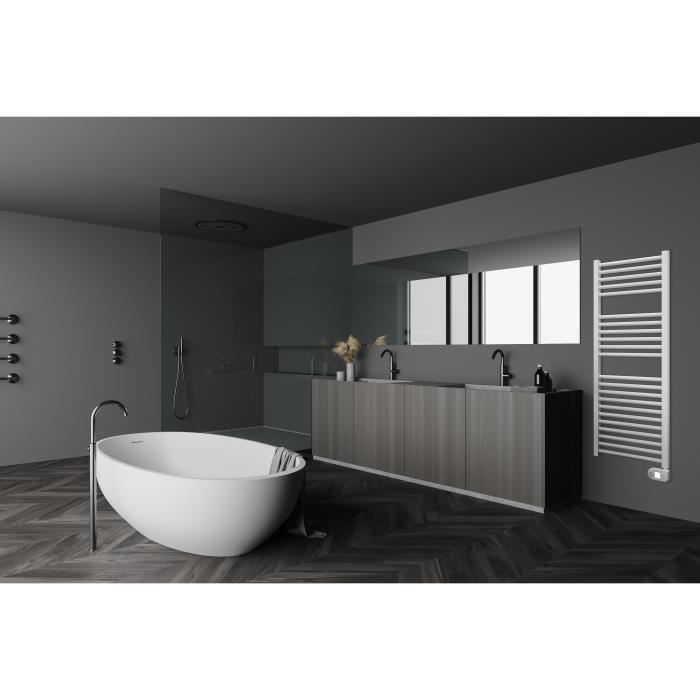 THOMSON THSS700R - Radiateur Sèche Serviettes Electrique - 700 W - Minuterie - Régulation électronique