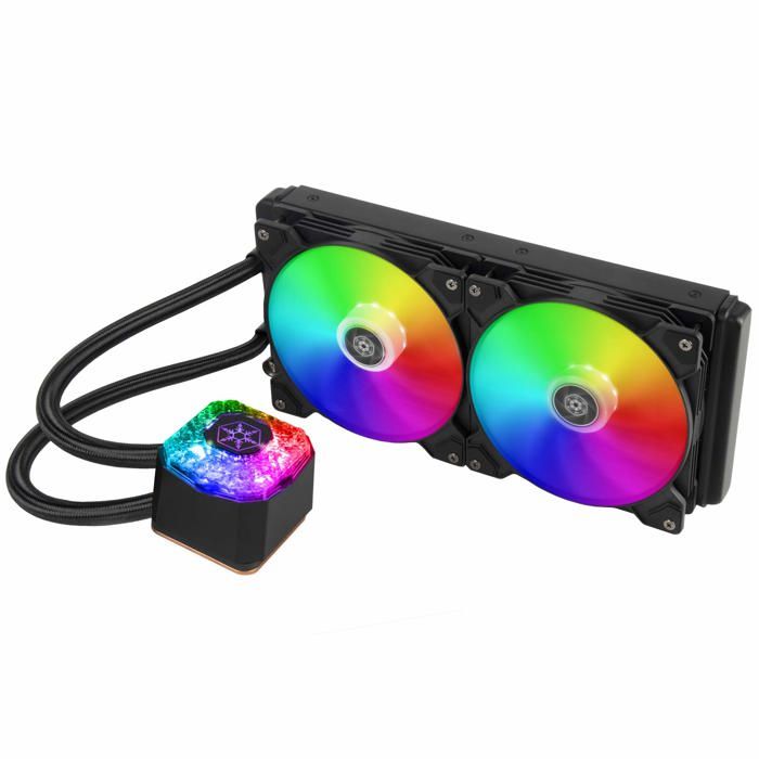 SilverStone SST IG280 ARGB Watercooling AIO pour Ryzen Threadripper — plaque cuivre ventilateur 11 pales RVB adressable - vue 2