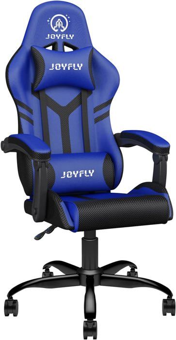 Chaise Gaming ,fauteuil Gamer Inclinable 90°à 165°,charge 150 Kg,Noir et bleu - Chaise de bureau Chaise Gaming ,fauteuil Gamer Inclinable 90°à 165°,charge 150 Kg,Noir et bleu - Chaise de bureau