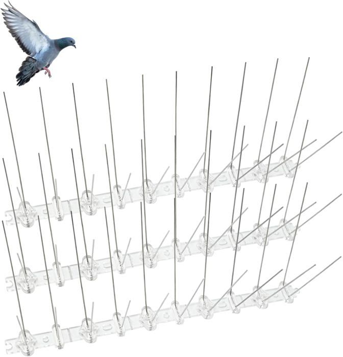 AOKKR Pic Anti Pigeon, 13,2 Mètres Pique Anti Pigeon Pour Balcon