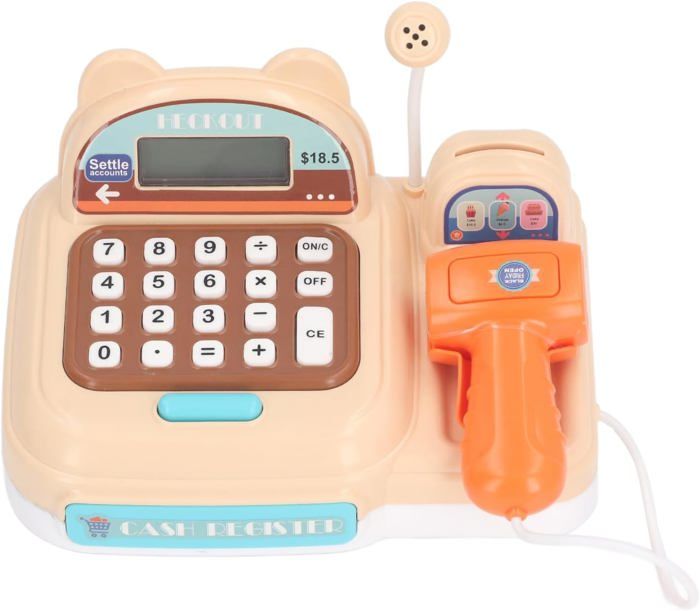 Caisse enregistreuse Jouet avec Scanner, Fonction Calculatrice, Caisse enregistreuse pour Enfants avec Carte de crédit, achats éducatifs jusqu'à Jouets de Jeu rôle, Bleu, Jouer aux Enfants, Jouet Caisse enregistreuse Jouet avec Scanner, Fonction Calculatrice, Caisse enregistreuse pour Enfants avec Carte de crédit, achats éducatifs jusqu'à Jouets de Jeu rôle, Bleu, Jouer aux Enfants, Jouet