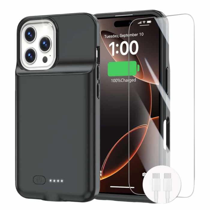 Boîtier Batterie IPhone 13 BOANV 7000mAh - Housse De Charge Portable Et Protection