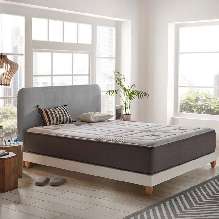 Matelas JUPITER 160x200 cm - COSMOS - Mousse HR Mousse à Mémoire de Forme Accueil Blue Latex - Maxi Épaisseur 30 Cm - Réversible