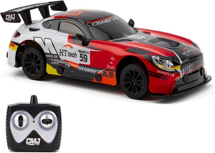 Voiture Télécommandée CMJ Road Rebel 1:24 - Rouge Vitesse 12km/h