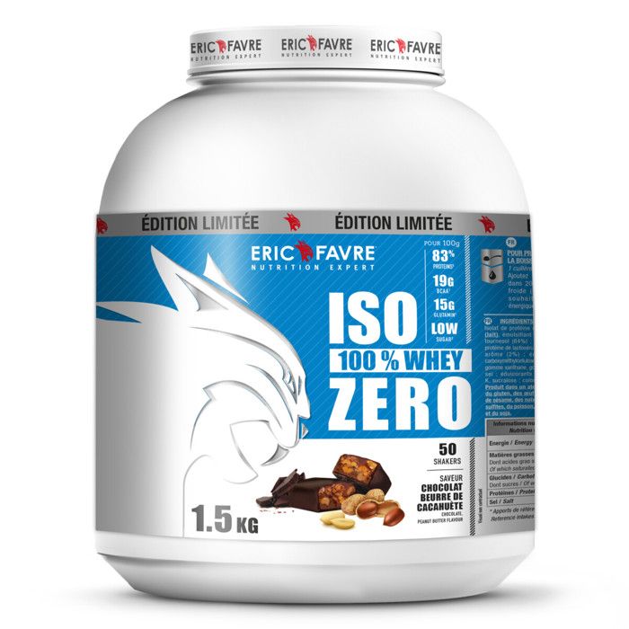 Whey isolate Eric Favre - Iso 100% Whey Zero - Chocolate Peanut Butter ...