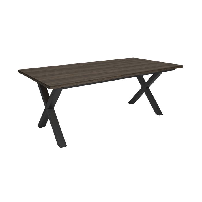 Table à manger Meuble Salle à Manger 194x90x74 cm Pour 10 personnes Chêne foncé RF3798 Table à manger Meuble Salle à Manger 194x90x74 cm Pour 10 personnes Chêne foncé RF3798