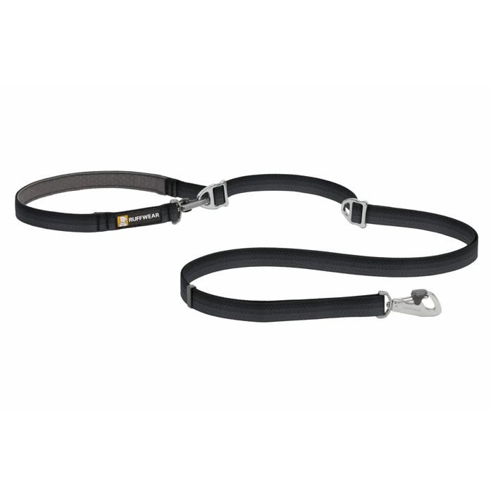 Laisse pour chien - RUFFWEAR - Switchbak - Polyvalence et adaptabilité - Basalt gray / Noir - Pour chien