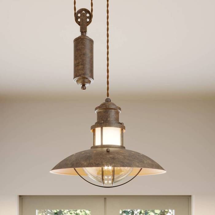 Lindby Suspension Louisanne à intensité variable (Bord de mer) en Marron Métal e. a. pour Couloir (1 lampe à E27) Luminaire Lampe Lindby Suspension Louisanne à intensité variable (Bord de mer) en Marron Métal e. a. pour Couloir (1 lampe à E27) Luminaire Lampe