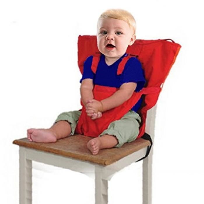 Sieges Bebe Portable Haute Securite Chaise Harnais Enfant Pliable De Ceinture De Securite Sac De Couverture Rouge Achat Vente Bouclier De Protection Cdiscount