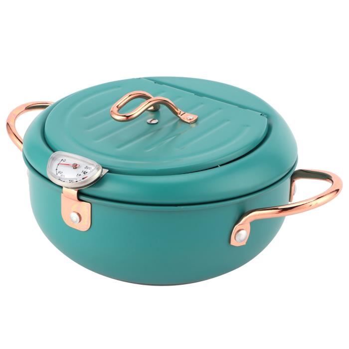 Cocotte En Céramique 2,5 L Avec Couvercle - Résistante Aux Hautes Températures, Design Végétal Vert, Pour Gaz Et Feu Nu