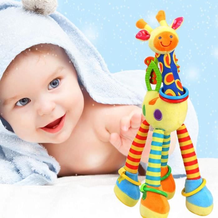 Beau Bebe Tout Petits Enfants Doux Famille De Girafe Peluches Peluche Hochets De Dentition 16 8 Pouces De Long Cerfs Cadeaux Cdiscount Jeux Jouets