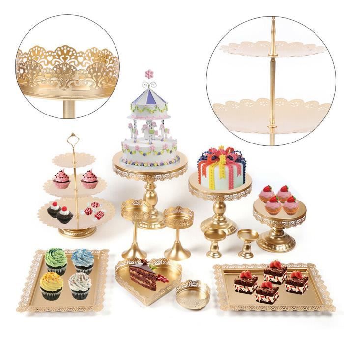 12 Pieces Support A Gateau Cupcake Dessert Porte Bonbons Pour Decor De Fete D Anniversaire De Mariage Cdiscount Maison