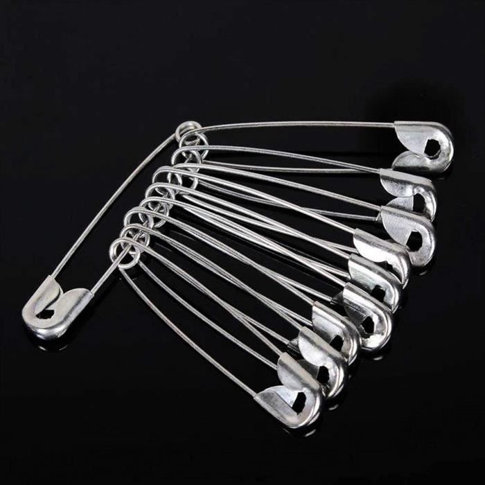 Lot De 15 Grandes épingles à Nourrice Pour Vêtements, 50 Mm, Très