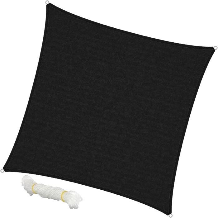 ColourTree CTAPR1220 Voile D'ombrage Rectangulaire De Taille Personnalisée, 4 X 6 M, Gris – Voile D'ombrage Rectangulaire Robuste 190 G/m²