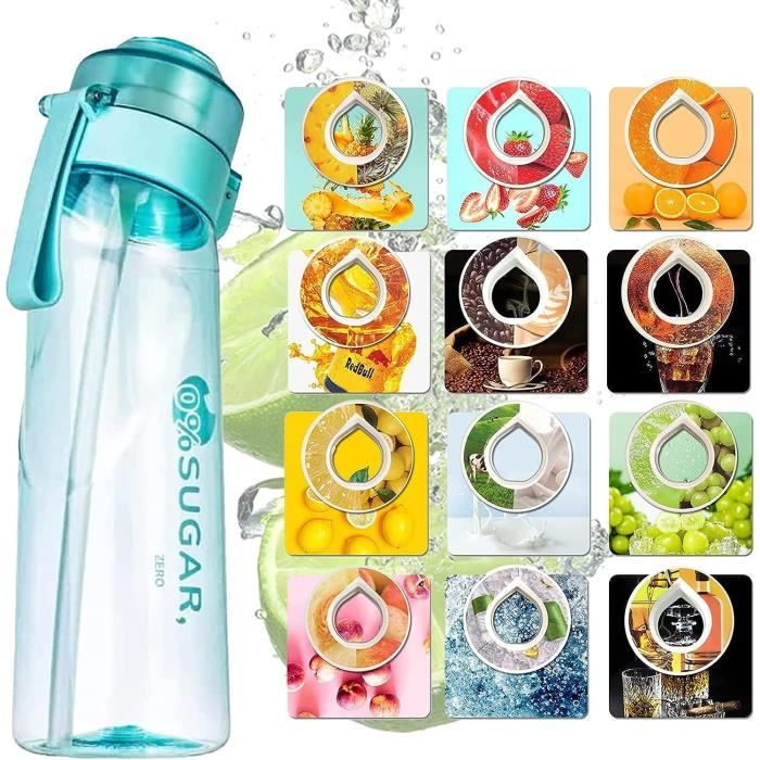 650ML Air Gourde Up Bouteille Avec de 12 Capsules de saveur Gout Pods, Bouteille d