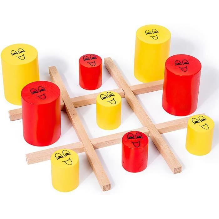 Gioco Da Tavolo Tic Tac Toe Big Eat Small, 2 Giocatori, Tris Evoluto Con 18 Pezzi, Giochi Educativi Per Famiglie E Bambini - 2