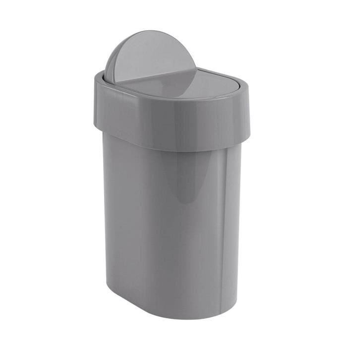 AJW-Poubelle De Salle De Bain Diabolo, 5L Capacité Polypropylène Intérieur Amovible Sans BPA