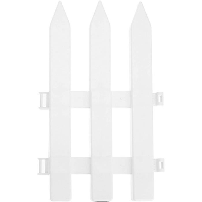 12 Clôtures Blanches Pour Sapin De Noël - Décoration Jardin De Fées, Mariage, Fêtes, Plastique Flexible 11x29 Cm - 7