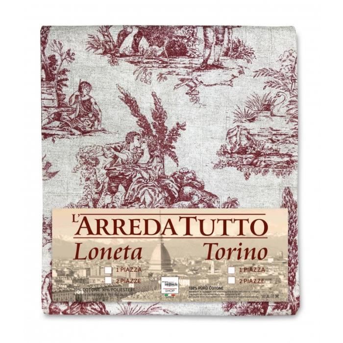 serviette pour meubles grand foulard couvre lit canape tissu loneta des toiles de jouy 2 places cdiscount maison