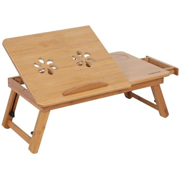 Mini Table Pliable De Ordinateur Portable En Bambou Stand Support
