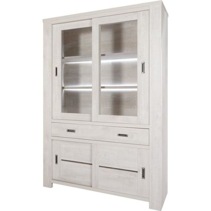 Armoire De Salon 2 Vitrines Oji Taille L 128 X L 47 X H 170