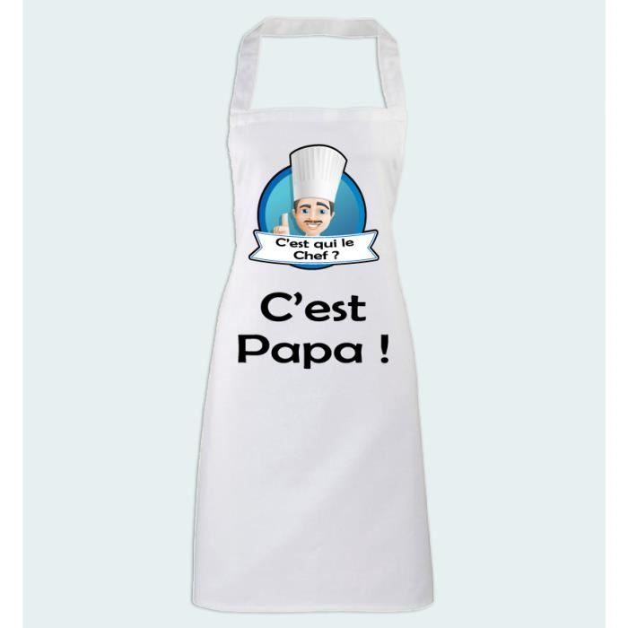 Tablier De Cuisine C Est Qui Le Chef C Est Papa Achat Vente Tablier De Cuisine Soldes Sur Cdiscount Des Le 20 Janvier Cdiscount