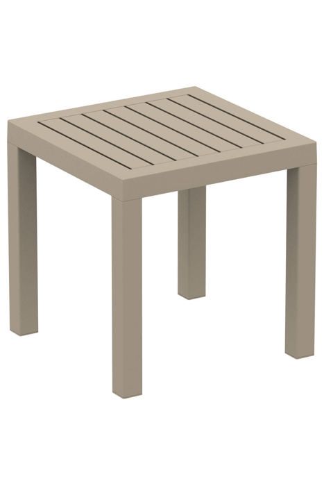 Petite Table De Jardin En Plastique Taupe Resistante Aux Intemperies 45x45x45 Cm Mdj10200 Achat Vente Table De Jardin Petite Table De Jardin En Cdiscount