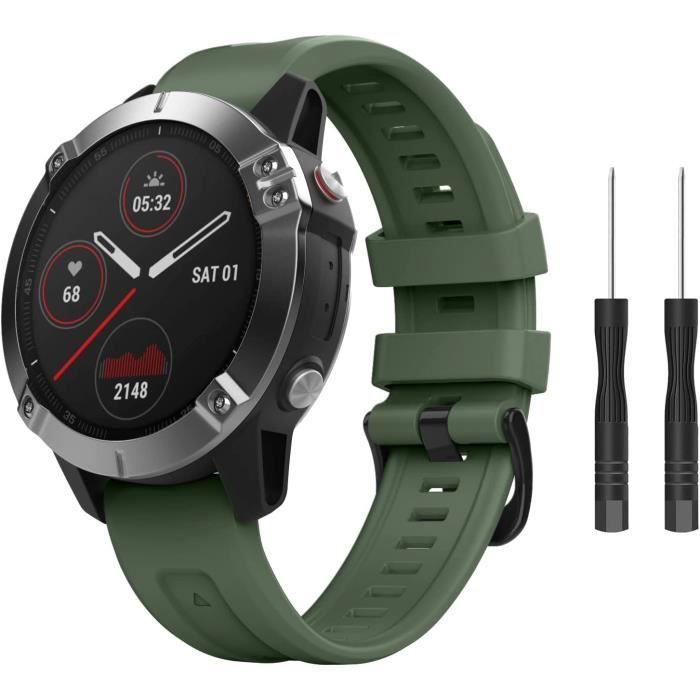 Bracelet en cuir Garmin Fenix 7 Pro, marron