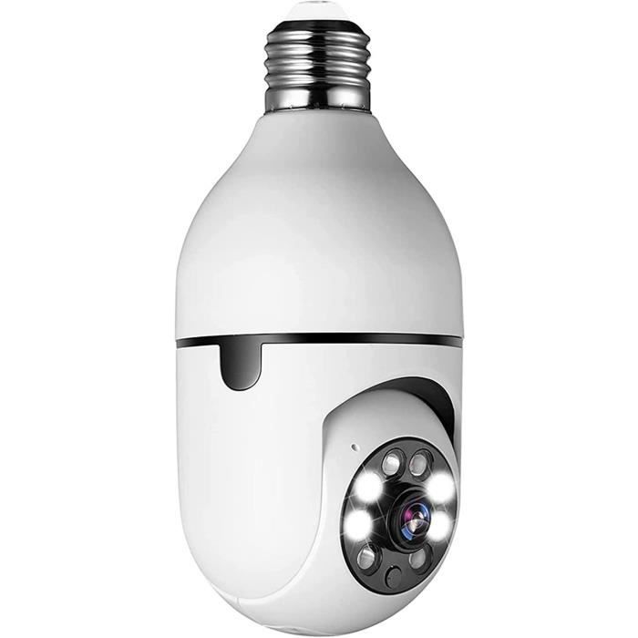 E27 caméra à bulbe avec Haut-Parleur, caméra panoramique à 360 degrés caméra de sécurité à Domicile, caméra de sécurité, camér [322]