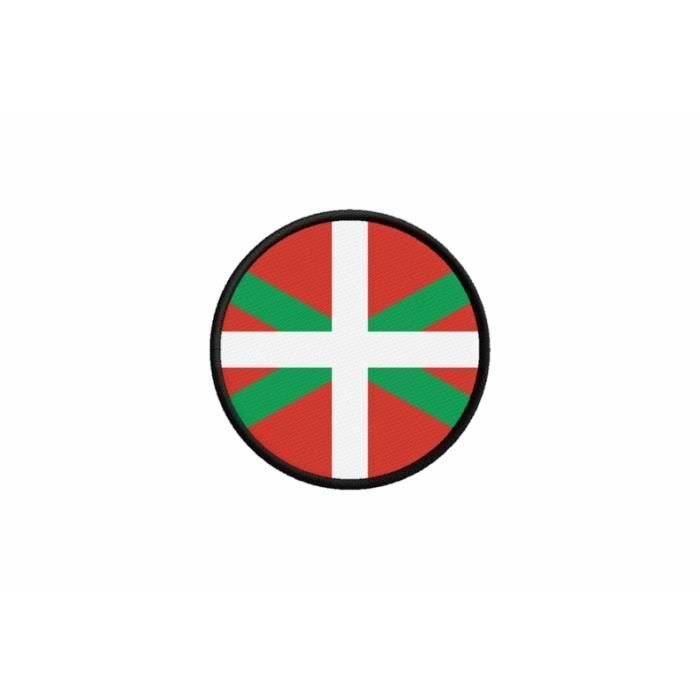 Euskadi Basque Flag Iron-On Patch - Embroidered Cross Symbol For Backpack Or Clothing